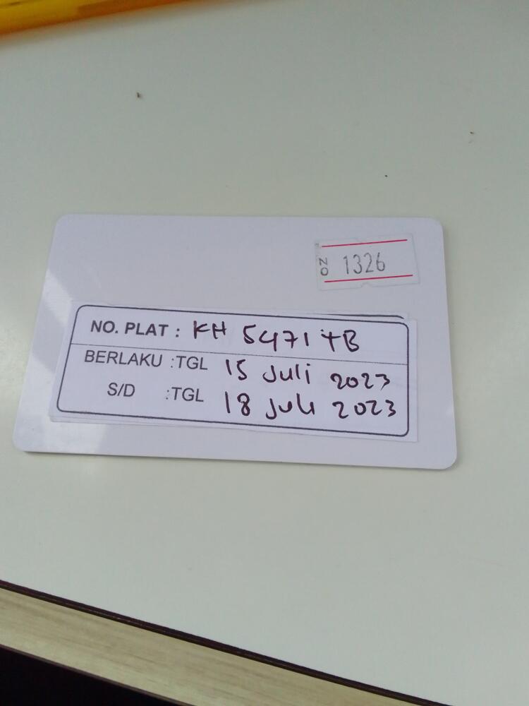 Id:1326 kartu kembali