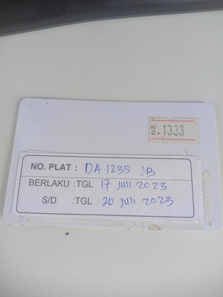 Kartu member kembali id 1333