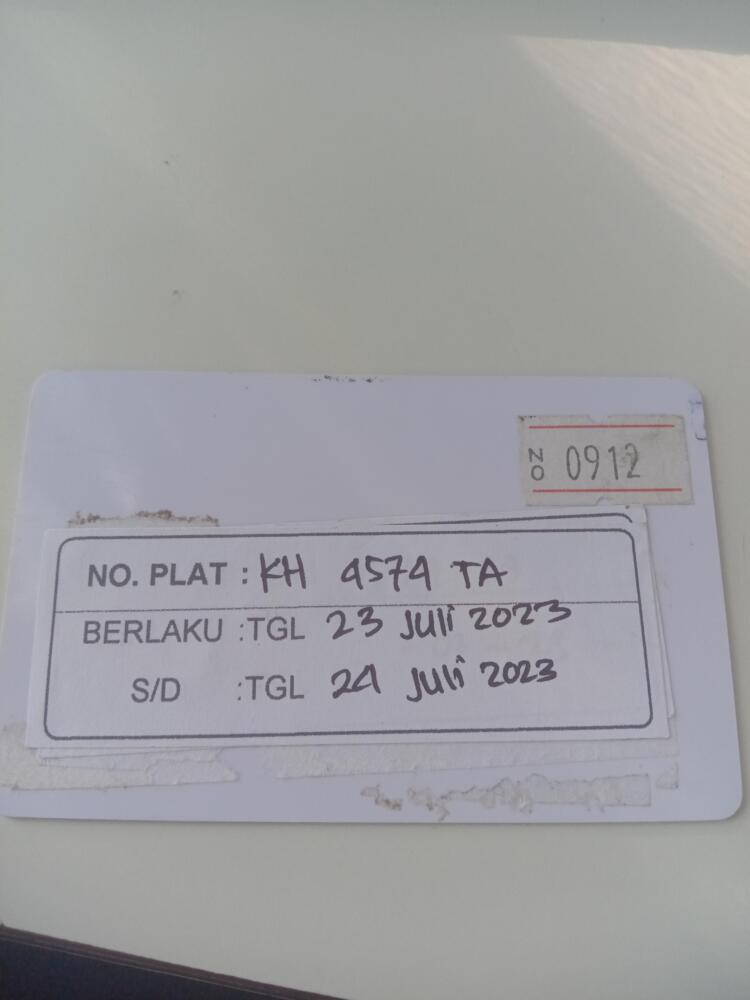 Kartu member kembali id 912