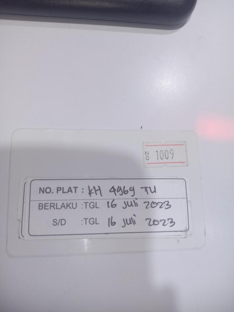Kartu member kembali id 1009