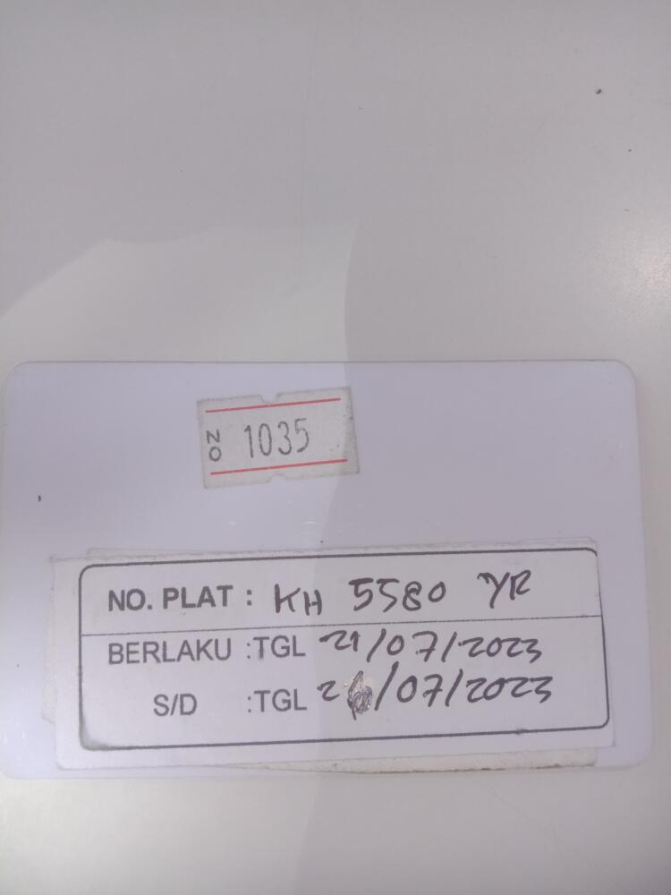 Kartu member kembali id 1035