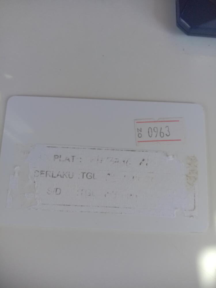 Kartu member kembali id 963