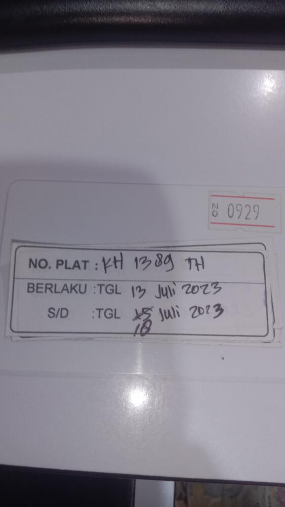 Kartu member kembali id 929