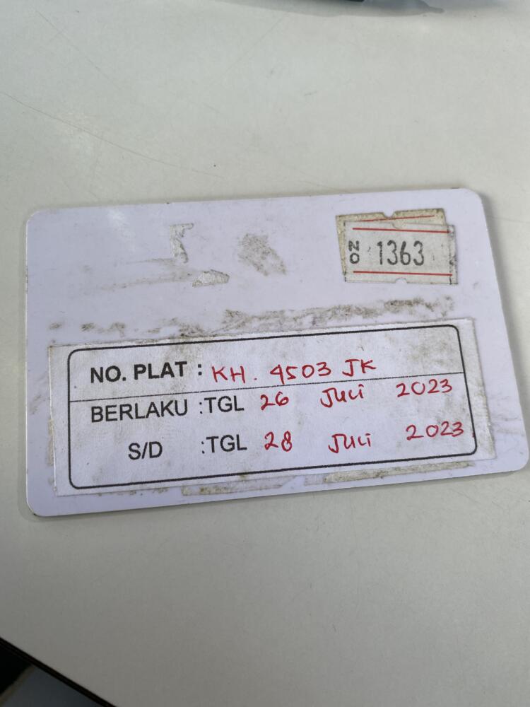 Kartu member kembali ID 1363