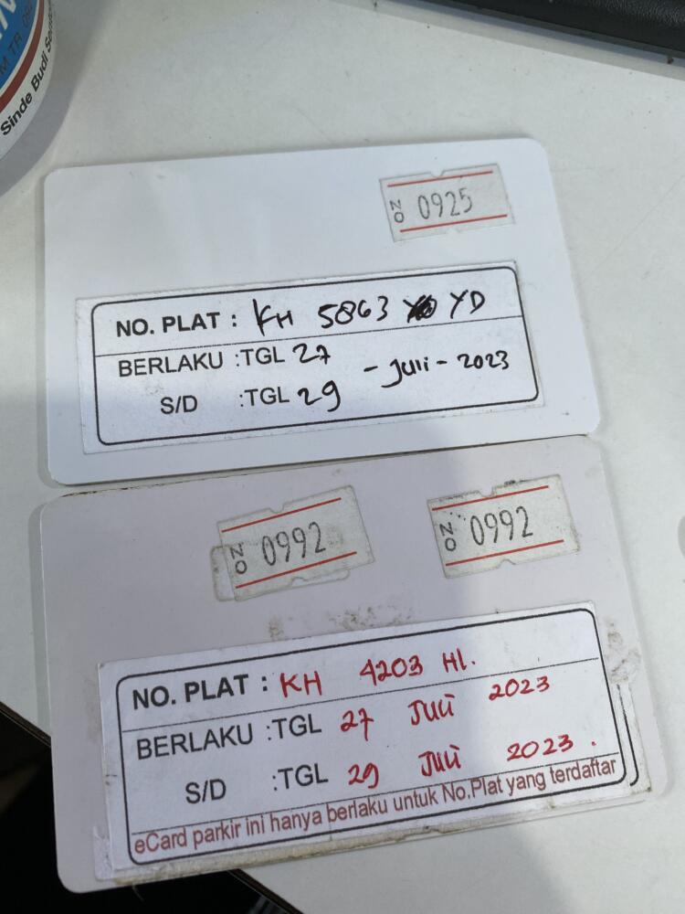 Kartu member kembali ID 925&992