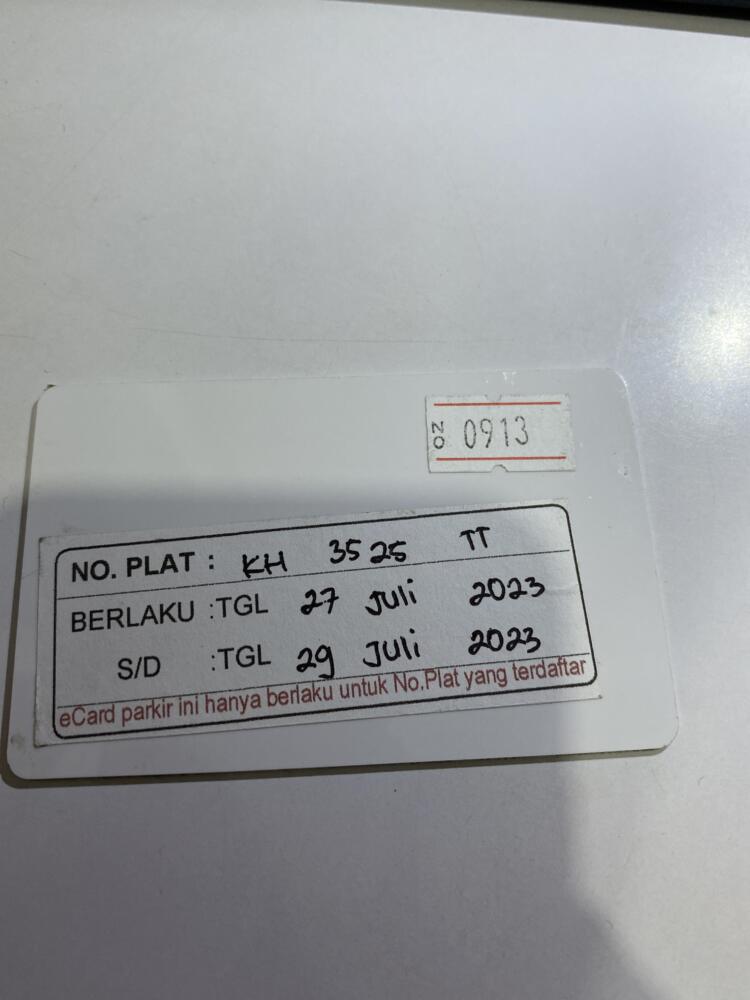 Kartu member kembali ID 913