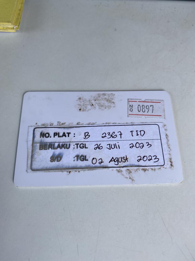 Kartu member kembali ID 897