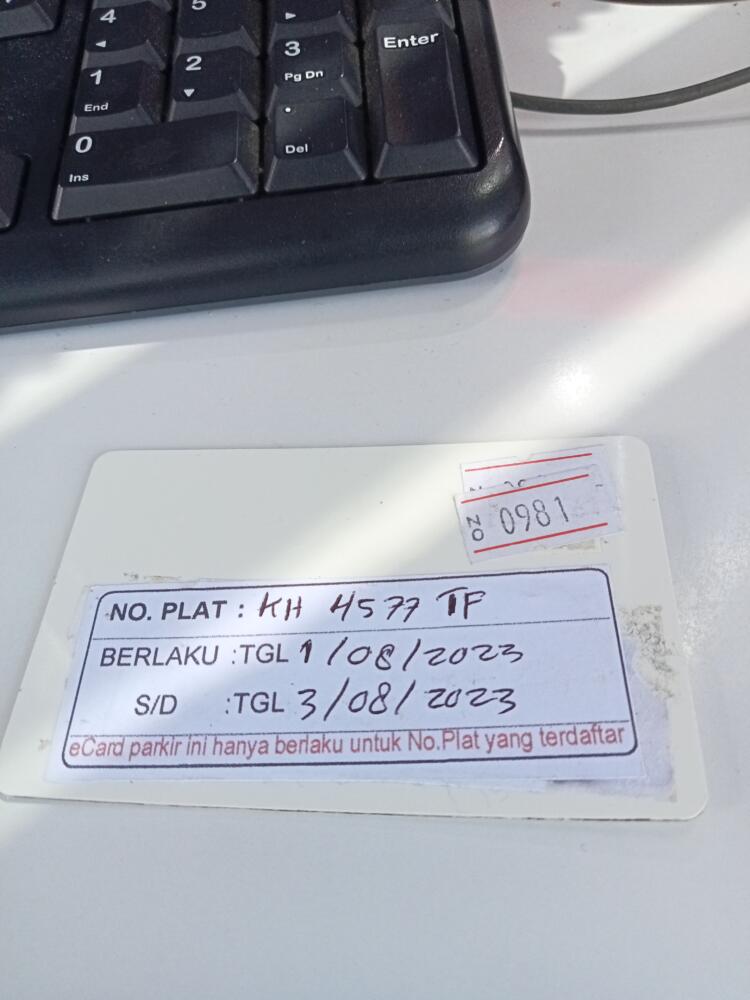 Kartu kembali ID 0981