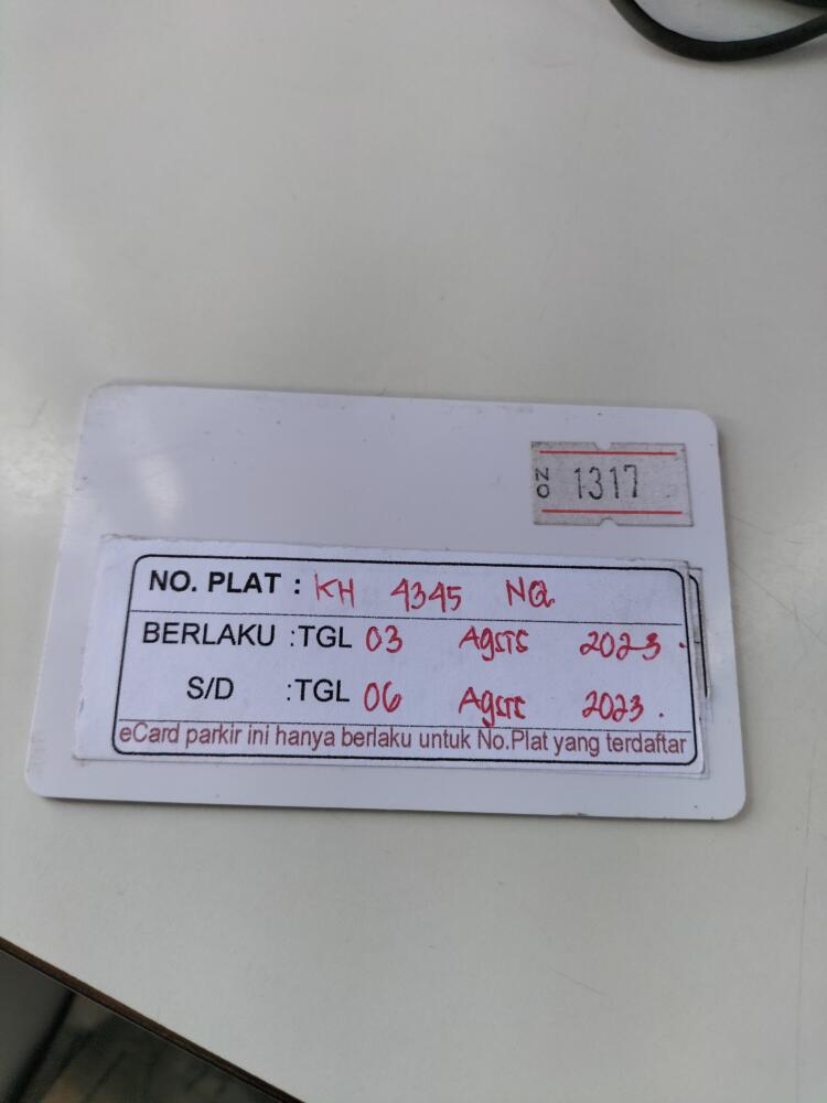 Kartu kembali ID 1317