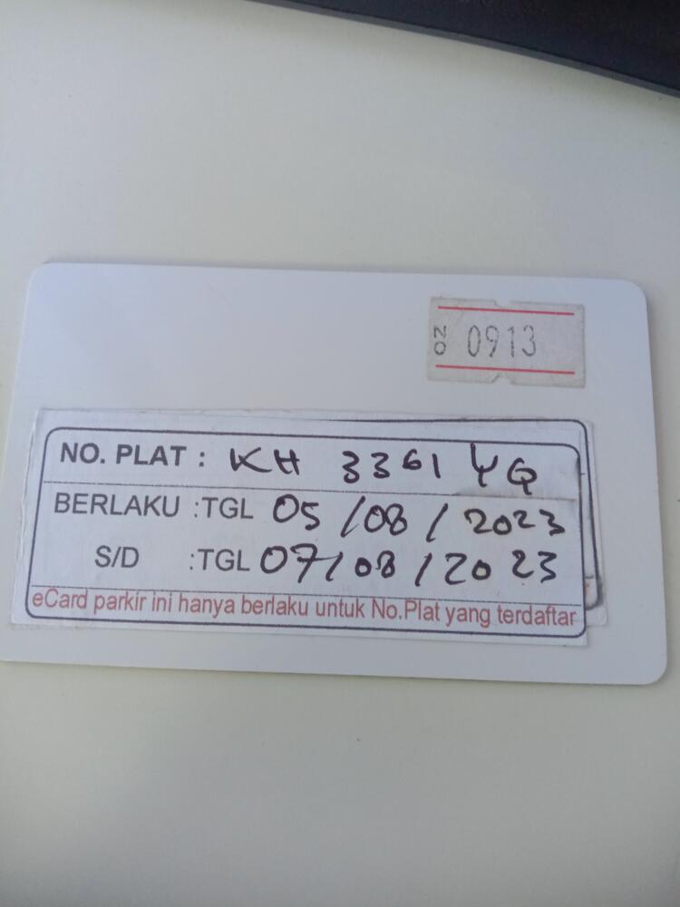 Kartu member kembali id 913