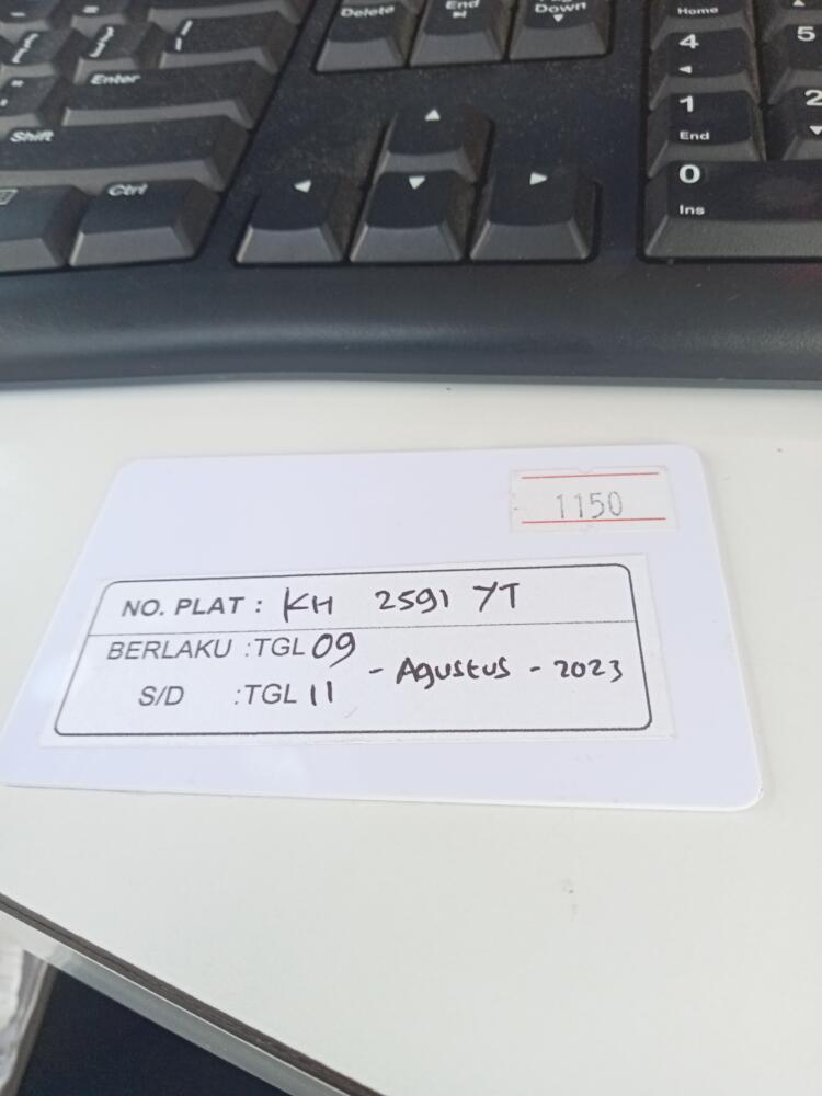 Kartu kembali ID 1150
