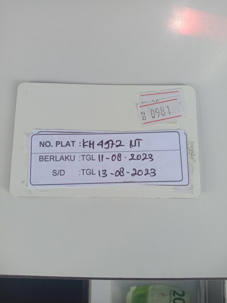 Kartu member kembali id 981