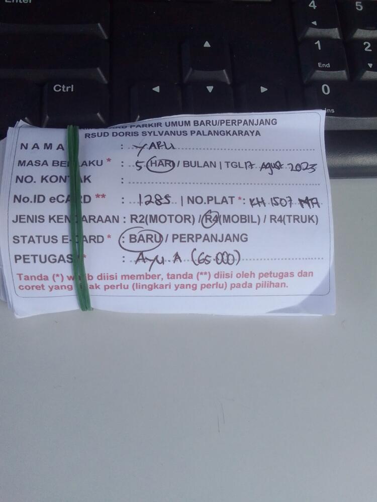 kARTU MEMBER BARU ID:1285