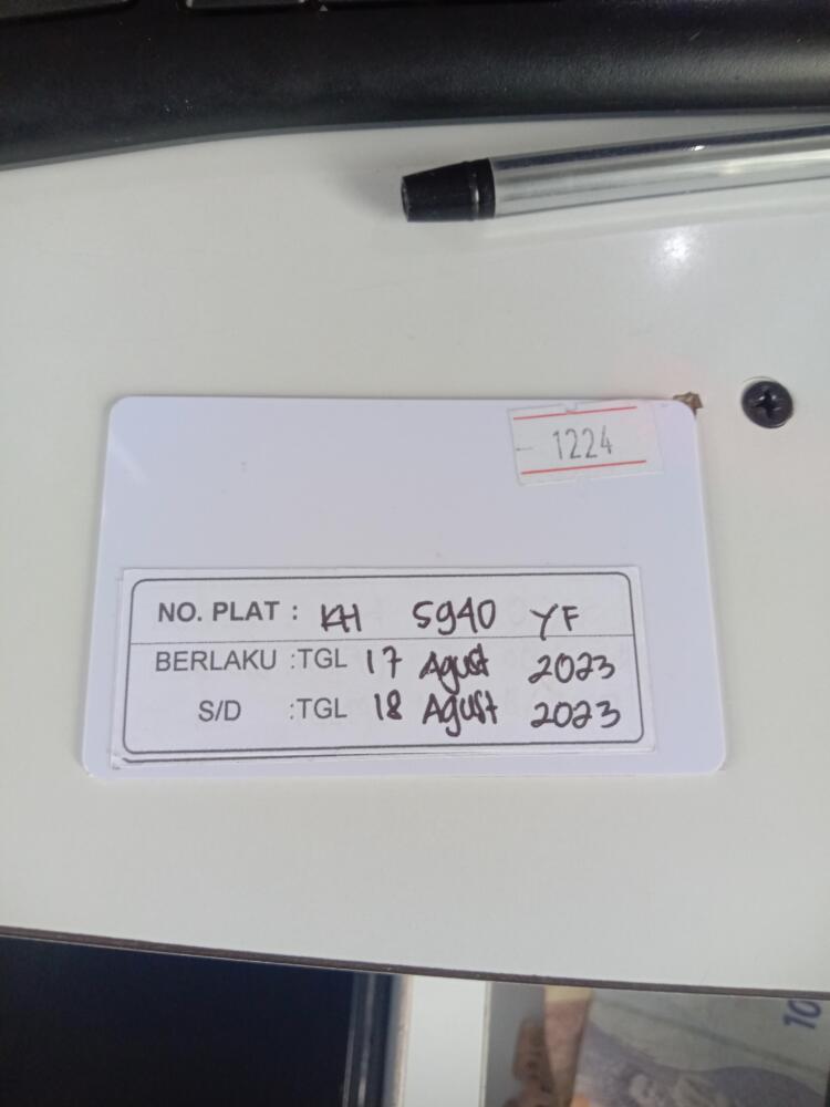 Kartu member kembali id 1224