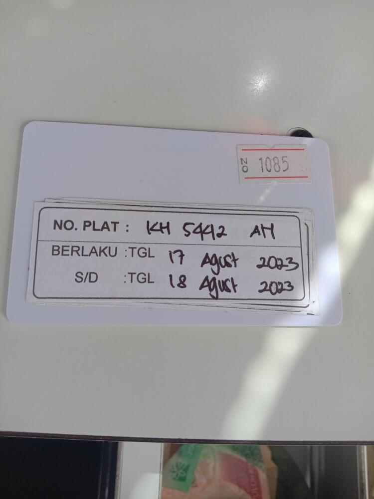 Kartu member kembali id 1085