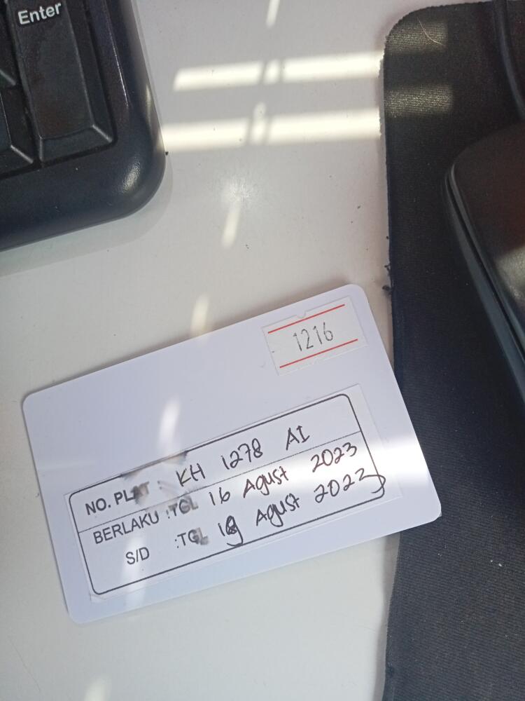Kartu kembali R4 ID 1216