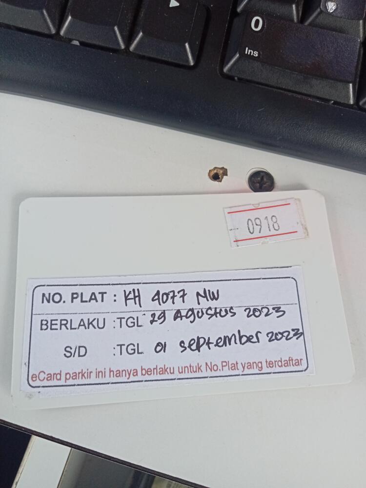 Kartu kembali R2 Id 0918