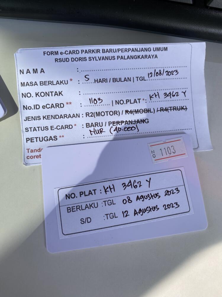 Kartu member baru ID 1103