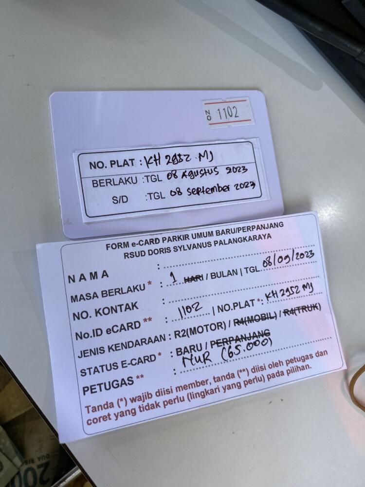 Kartu member baru ID 1102