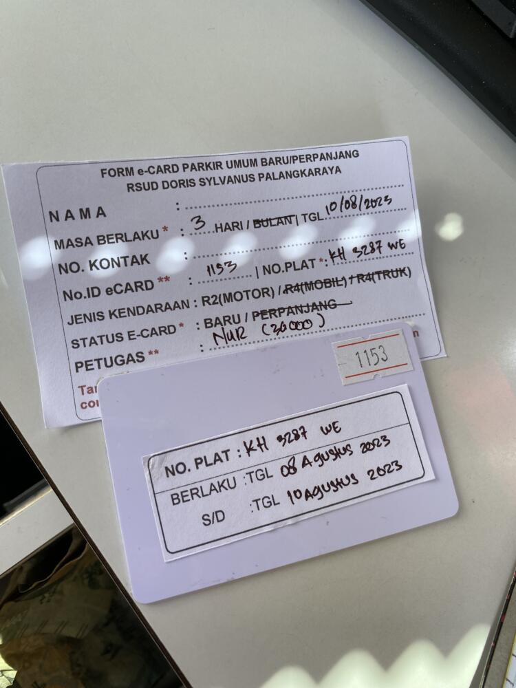 Kartu member baru ID 1153