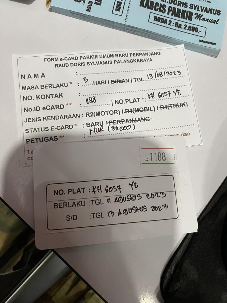 Kartu member umum baru ID 1188