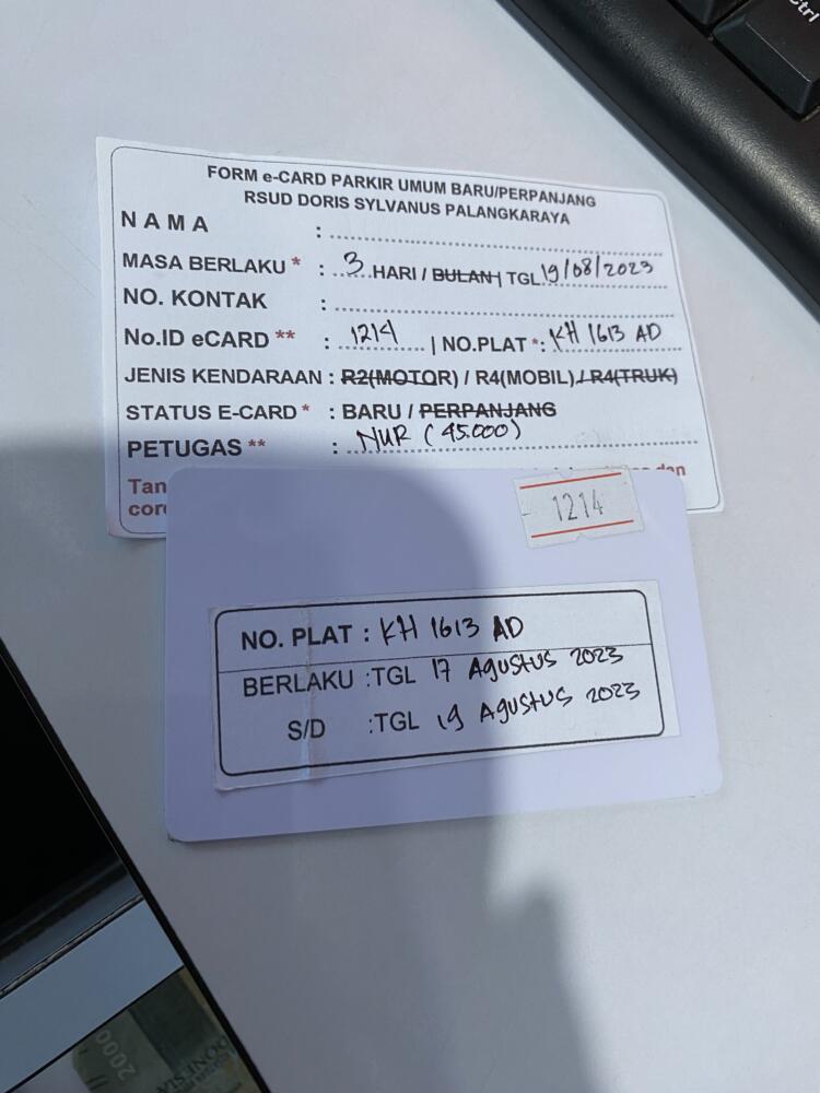 Kartu member baru ID 1214