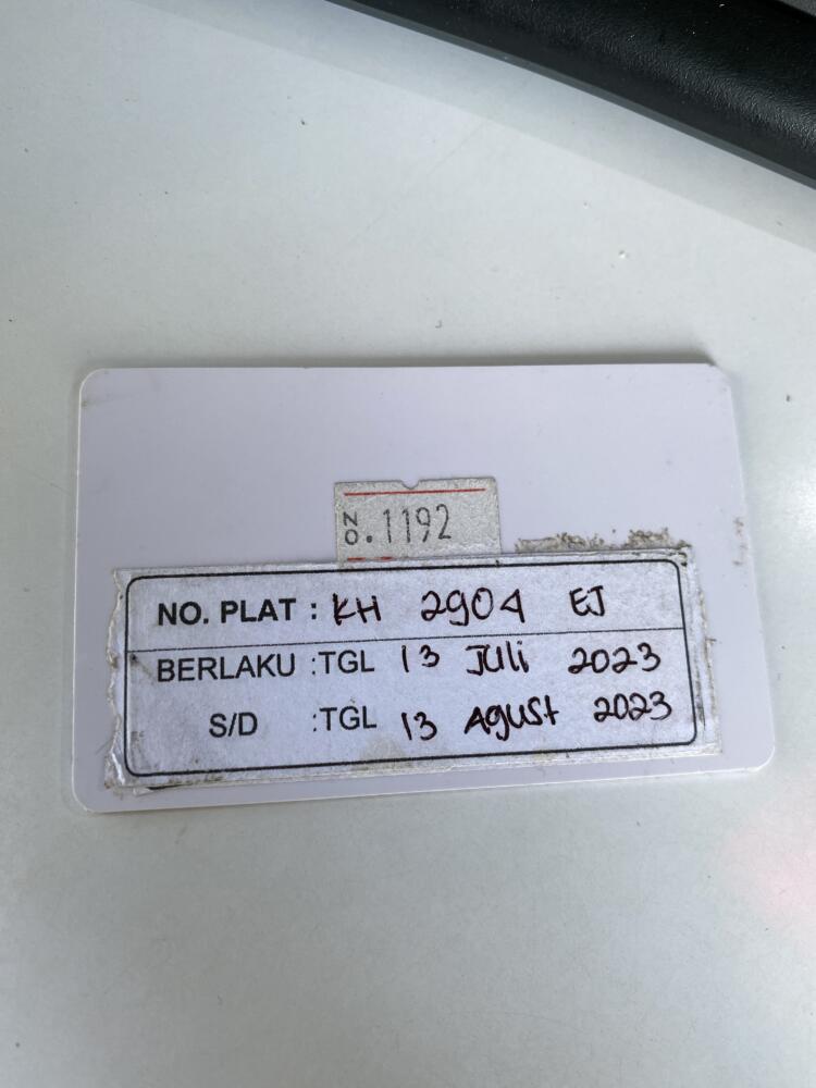 Kartu kembali ID 1192