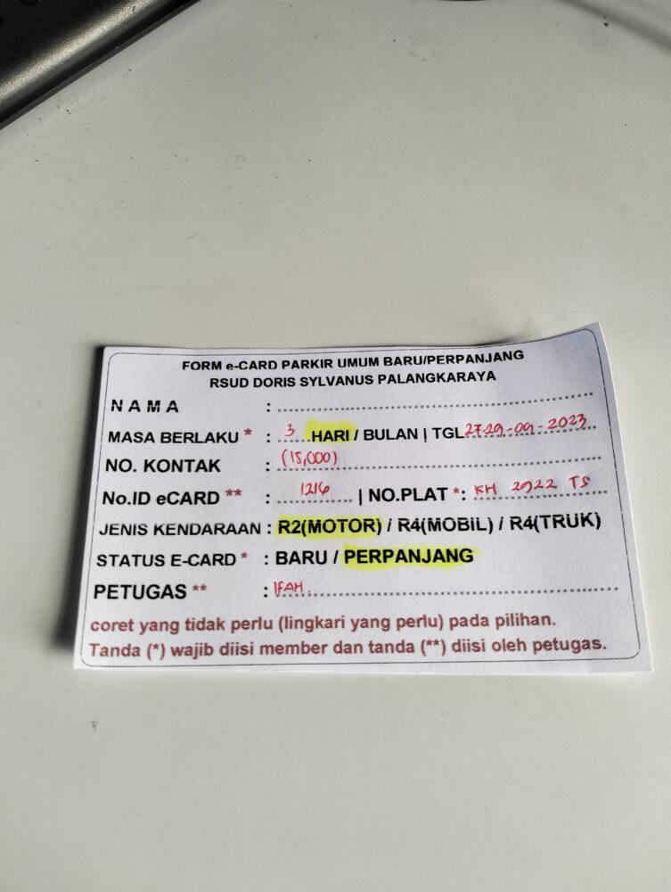 PERPANJANG MEMBER 1216