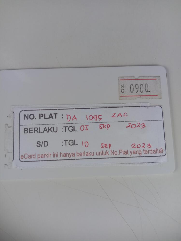 Kartu member kembali id 900
