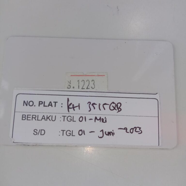 Kartu member kembali id 1223