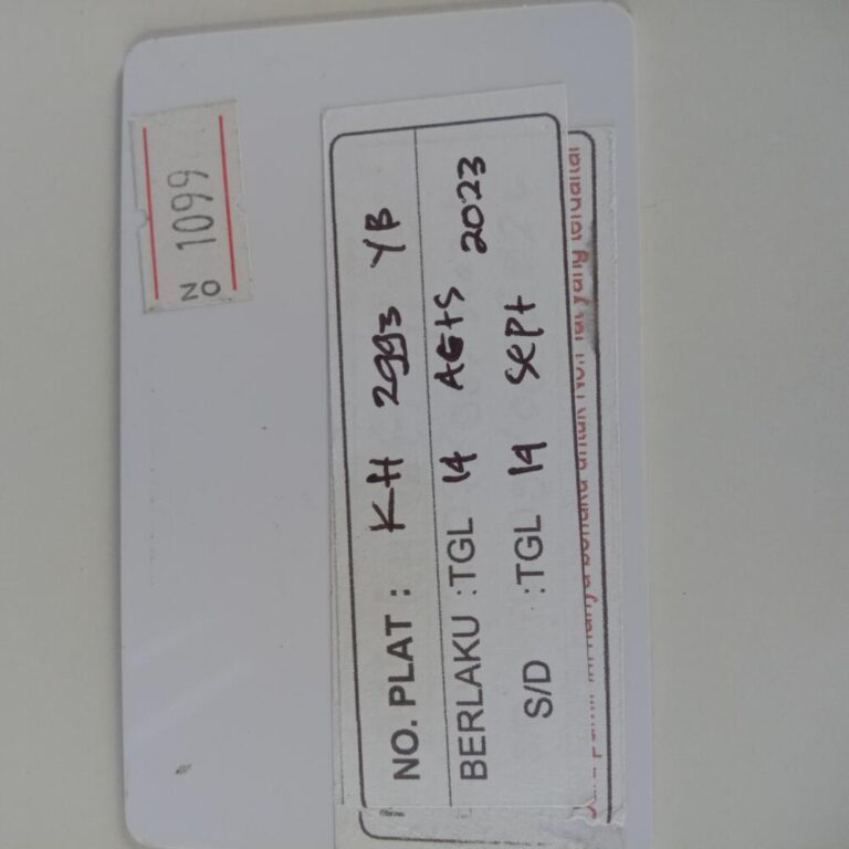 Kartu member kembali id 1099