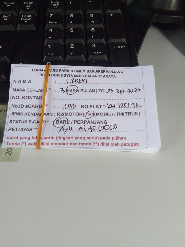 kARTU MEMBER BARU ID:1033