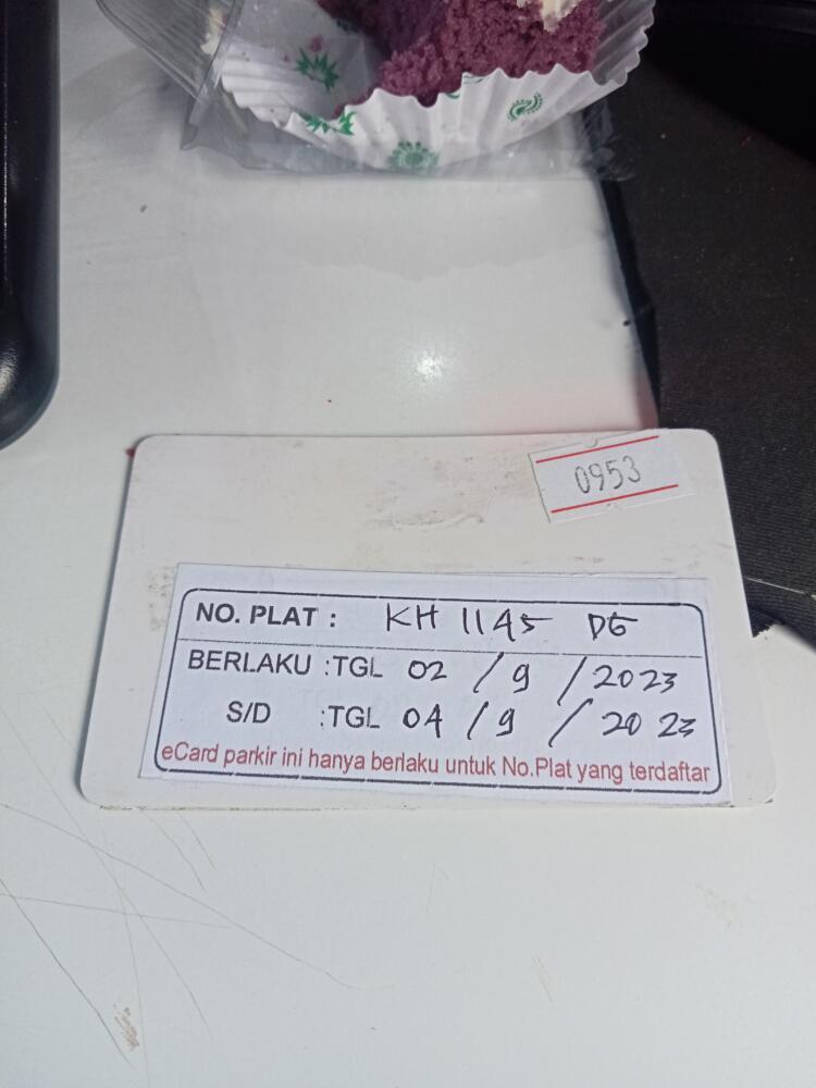 Kartu kembali R4 ID 0953