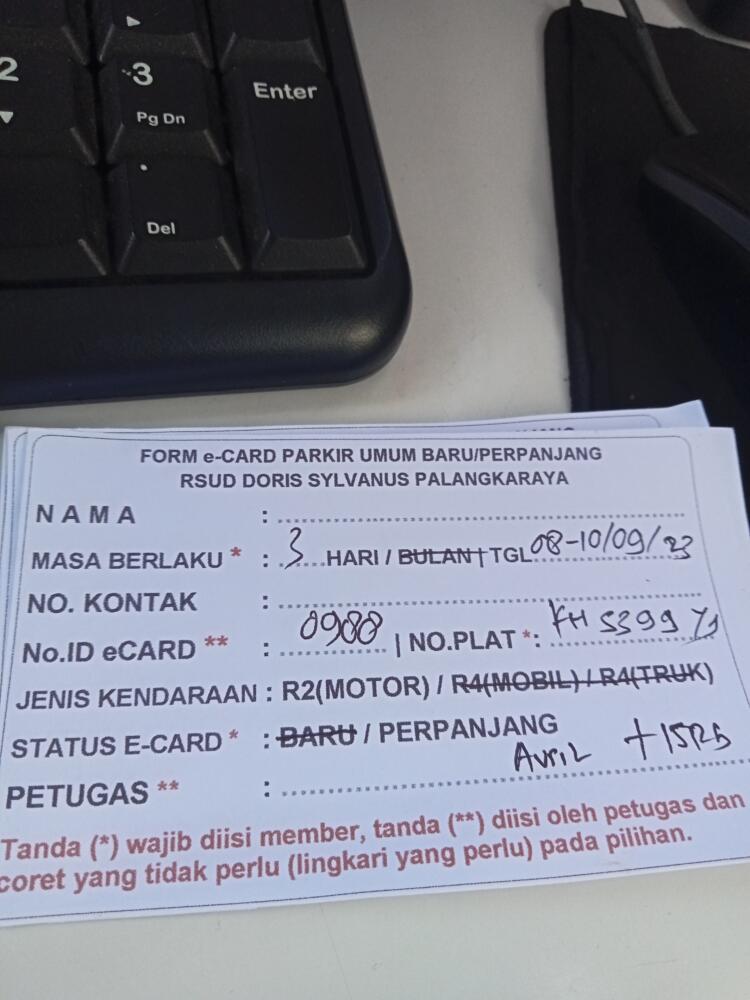 Perpanjang member R2 ID 0988