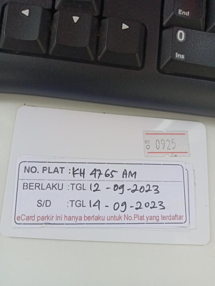 Kartu kembali R2 id 0925