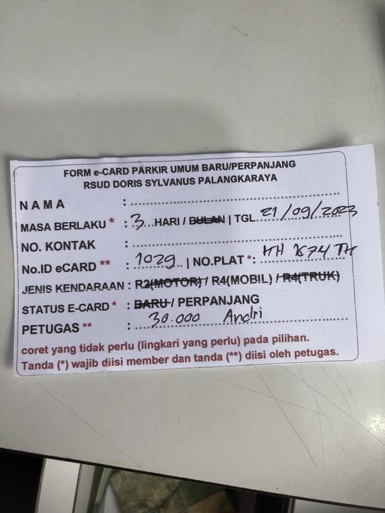 Perpanjang kartu