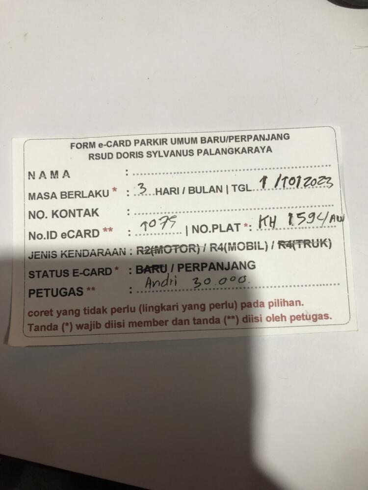 Perpanjang member 3 H