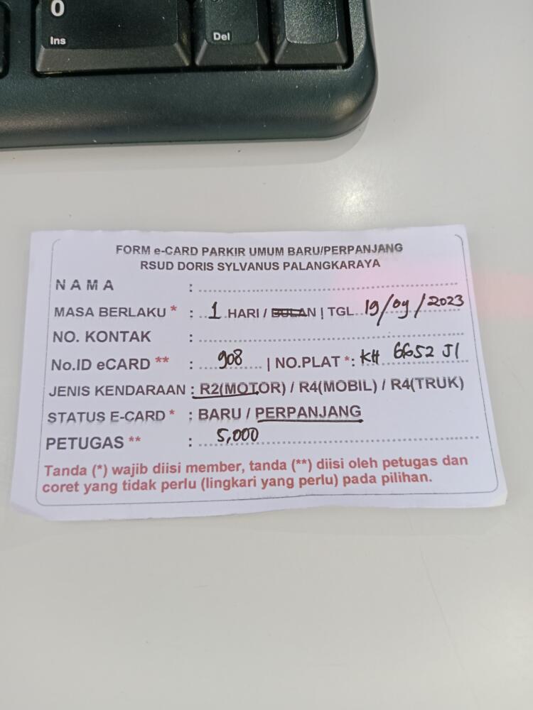 Member perpanjang 1H