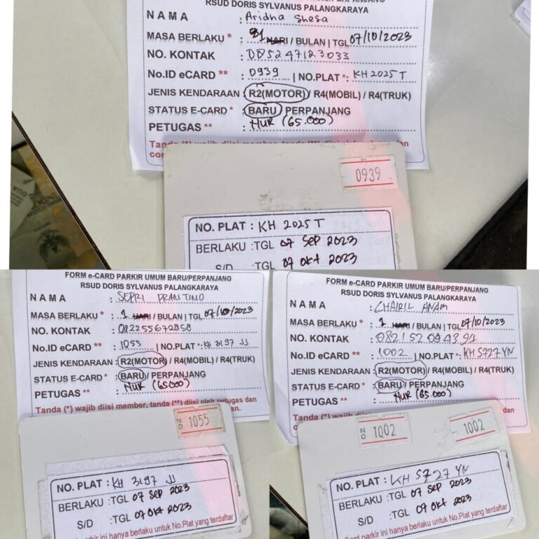 Kartu member baru ID 939, 1055 & 1002