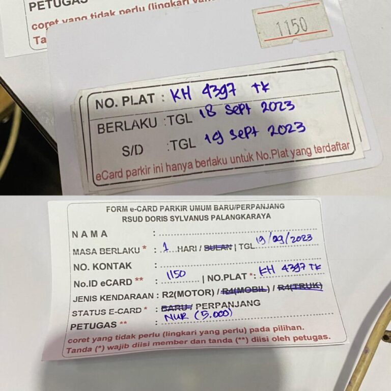 Kartu member perpanjang ID 1150