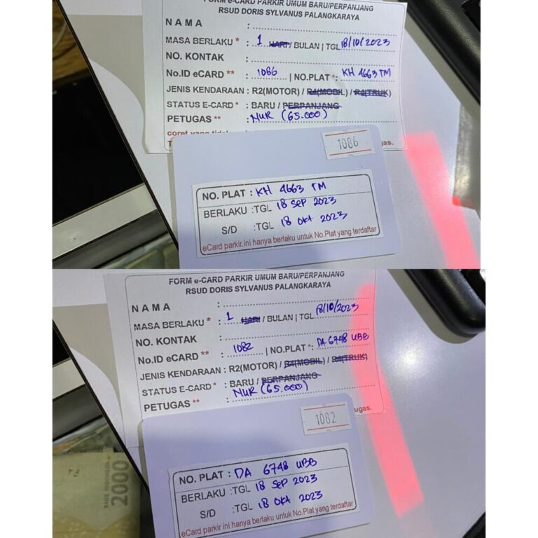 Kartu member baru ID 1086 & 1082