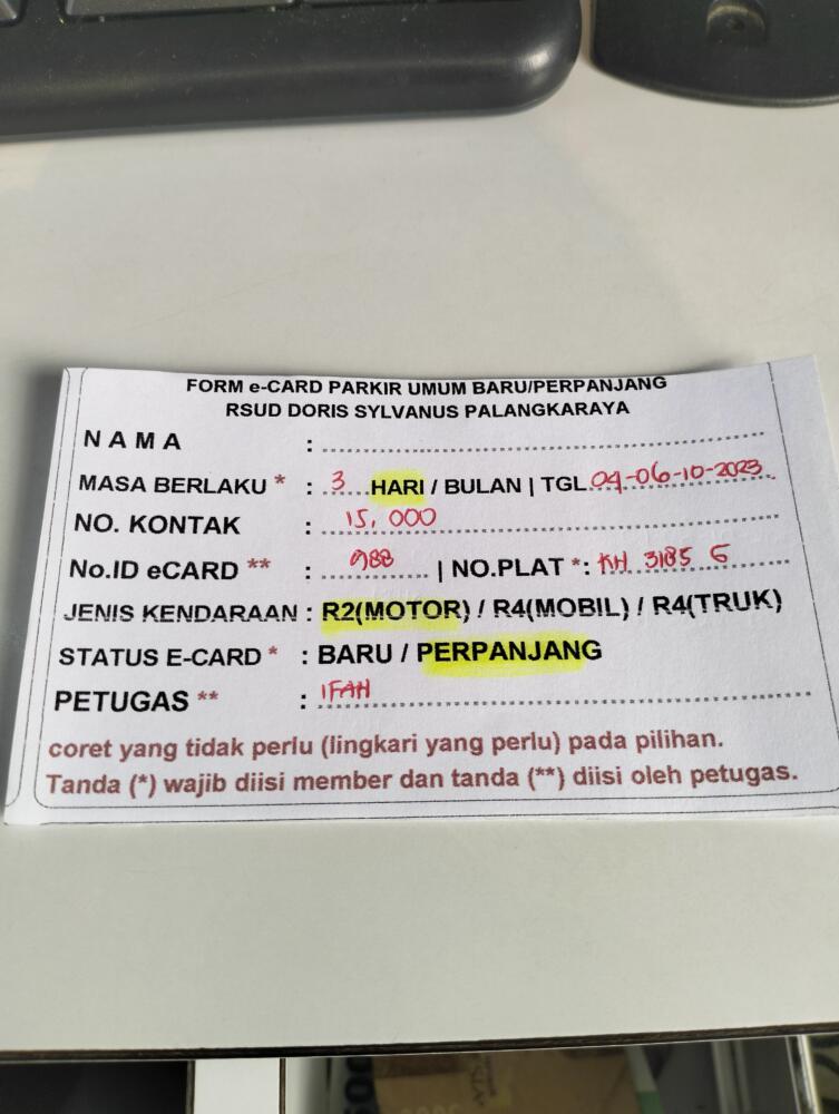 PERPANJANG MEMBER 988
