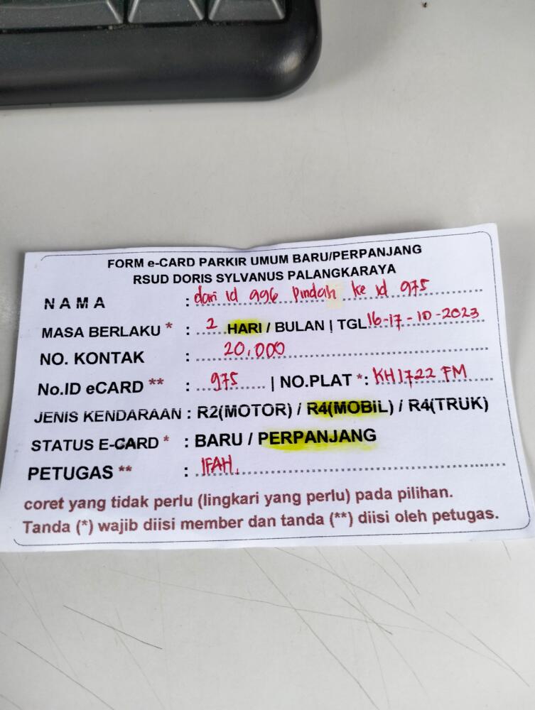 PERPANJANG MEMBER 975