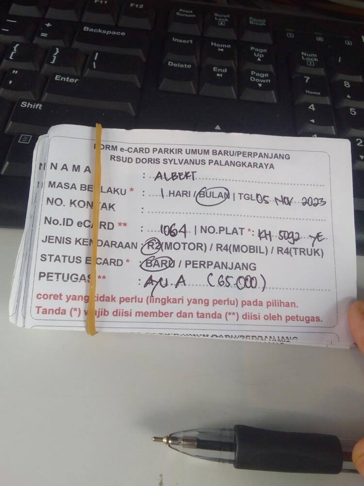 kARTU MEMBER BARU ID:1064