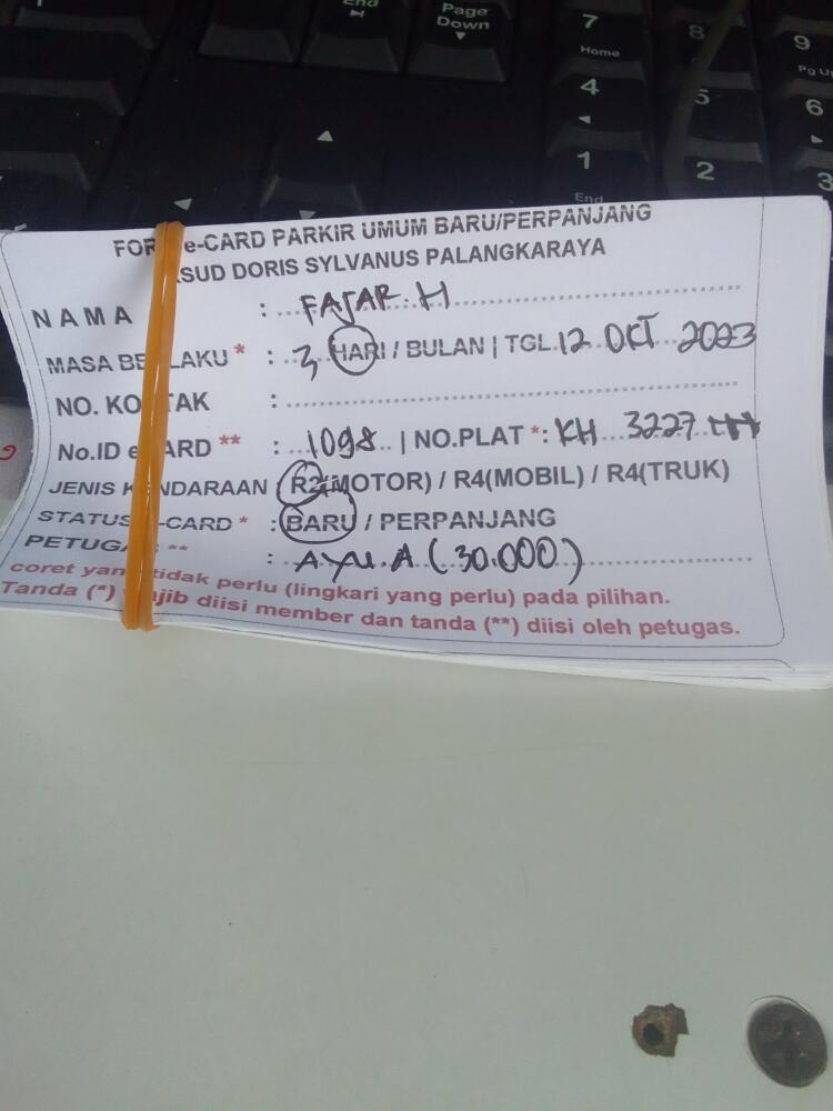 kARTU MEMBER BARU ID:1098