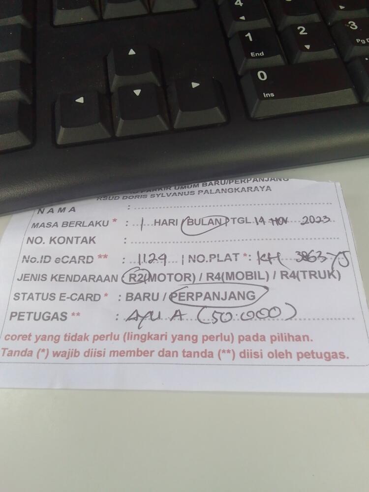 PERPANJANG KARTU ID:1124