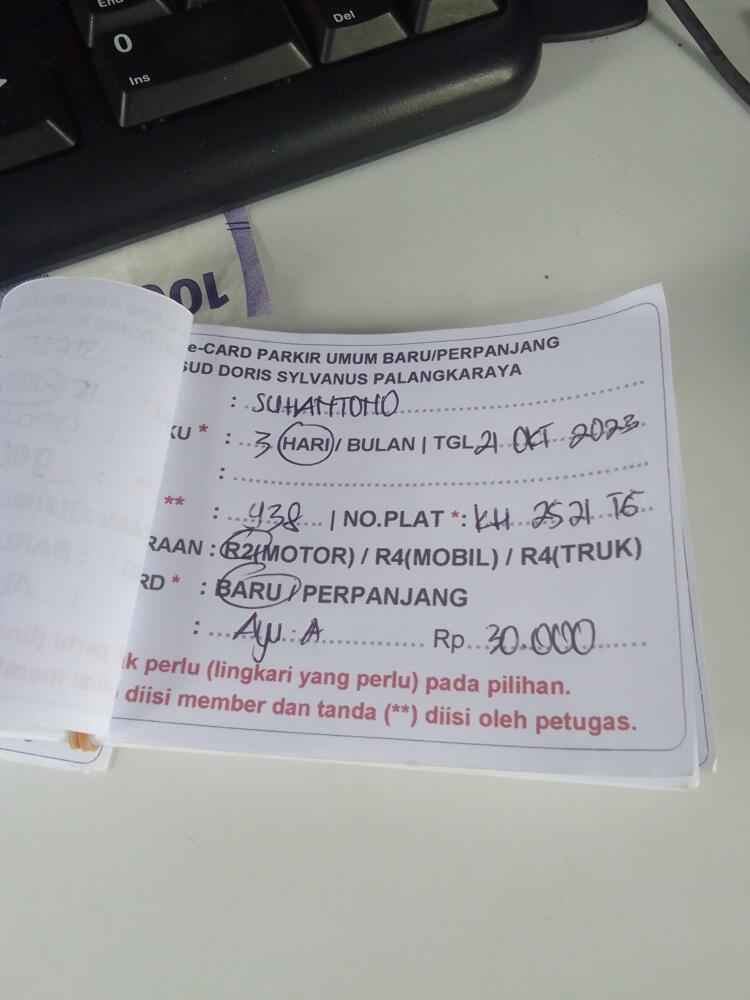 kARTU MEMBER BARU ID:938