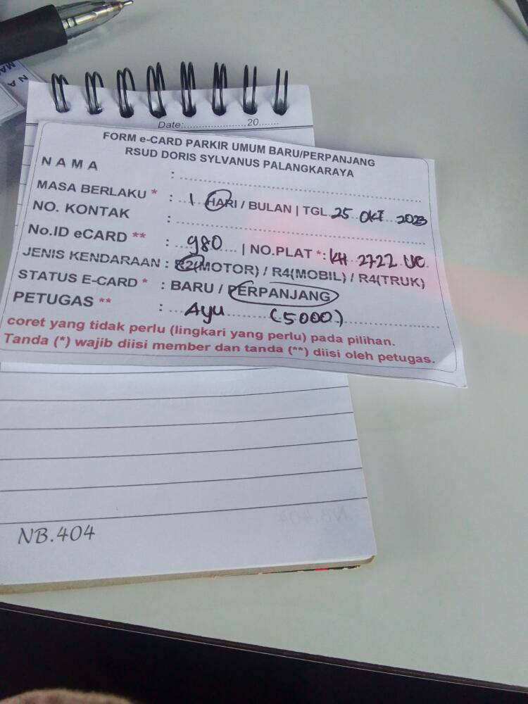 PERPANJANG KARTU ID:980