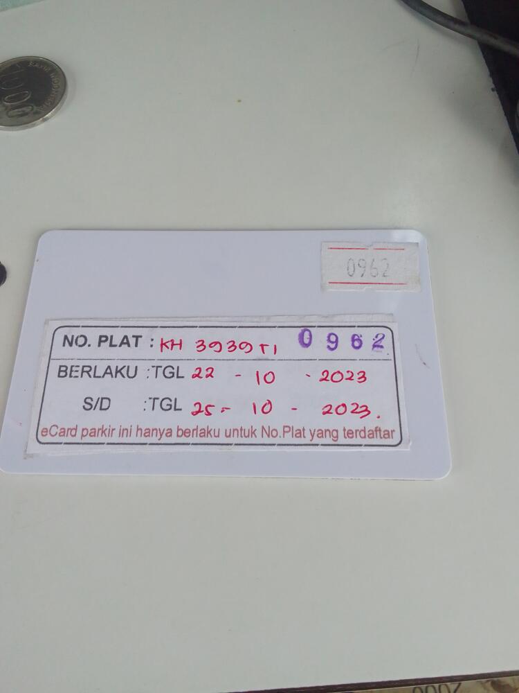 KARTU KEMBALI ID962