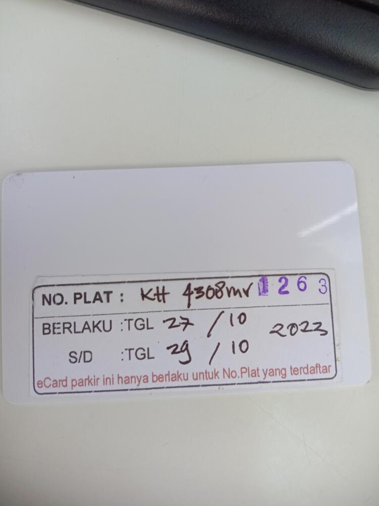 Kartu member kembali id 1263